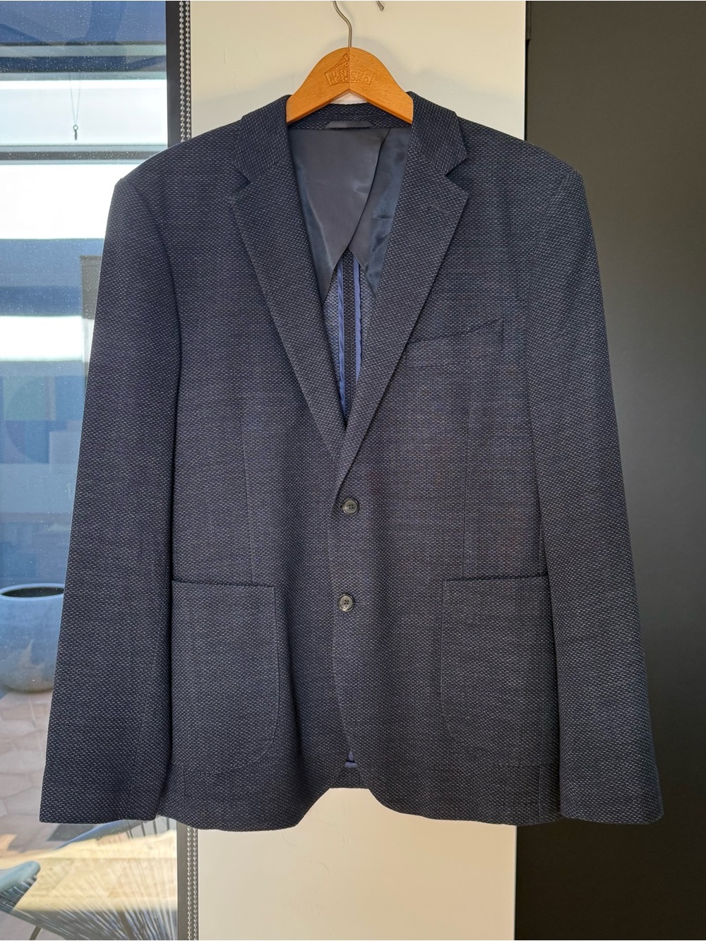 Rods & Gunn Marlene Men's Navy Textured Blazer